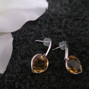 Heart dangling earrings